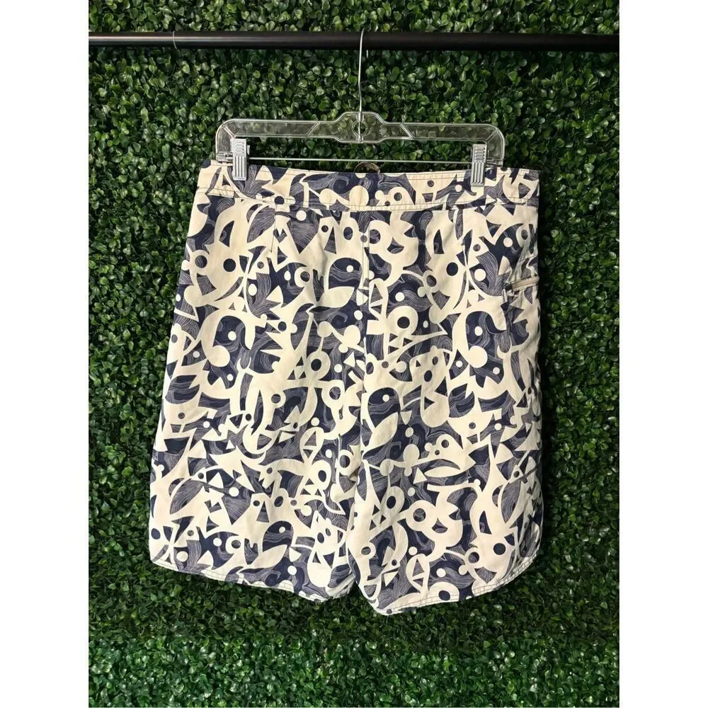 Patagonia Wavefarer Board Shorts Size 34 Blue Swim Trunk Unlined